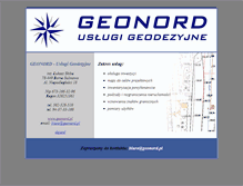 Tablet Screenshot of geonord.pl